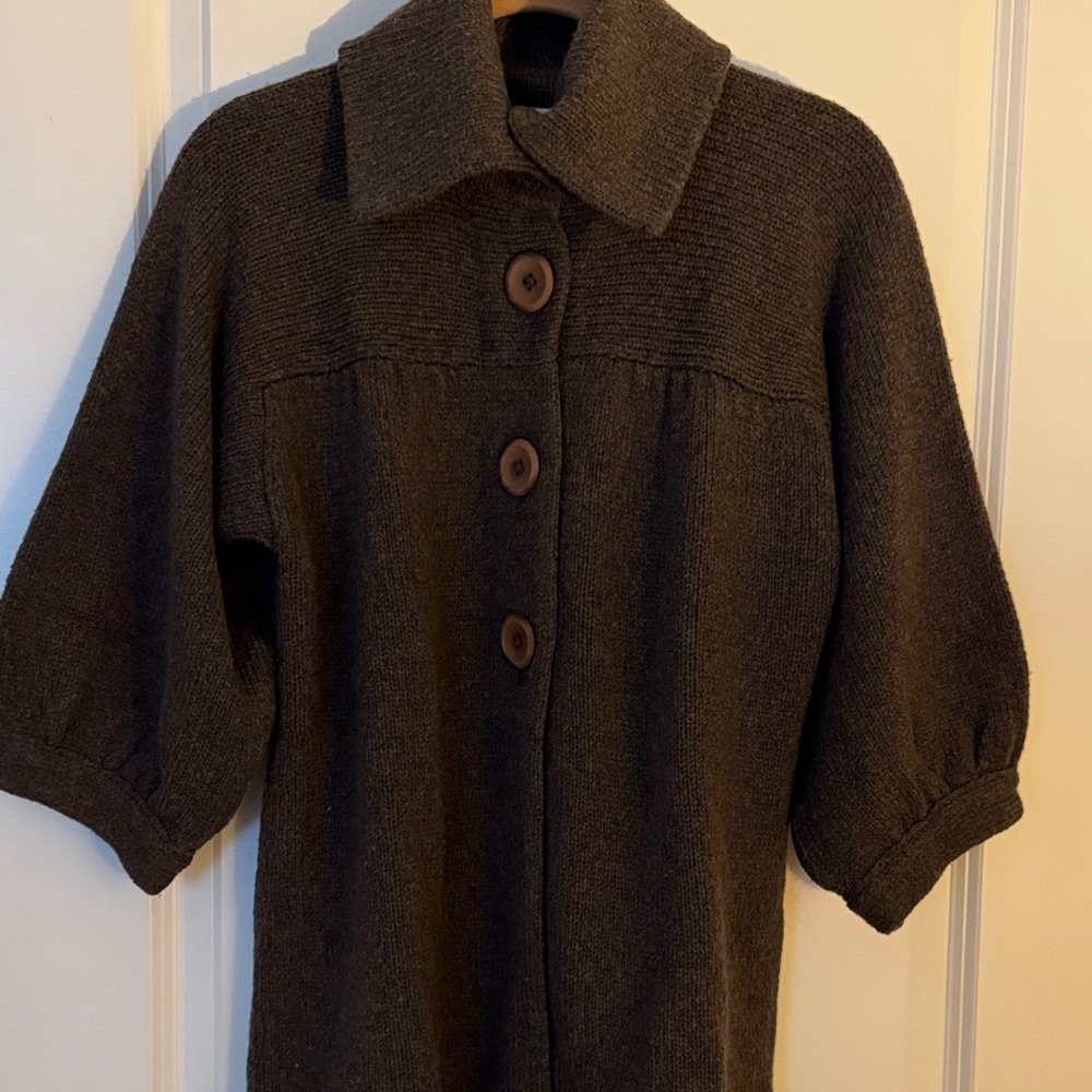 Vince Dark Gray Knit Cardigan